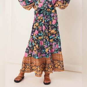 Spell Butterfly Midi Skirt Firefly in US Size XXL